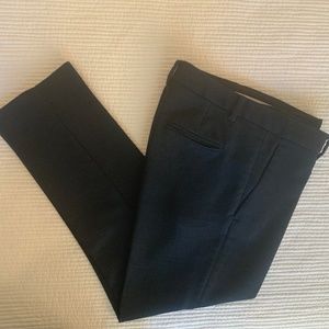 Ann Taylor Blue Straight Twill Ankle Pant